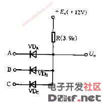 二极管与门电路图