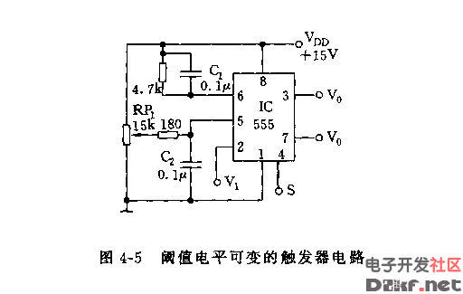 阀值电平可变的触发器电路