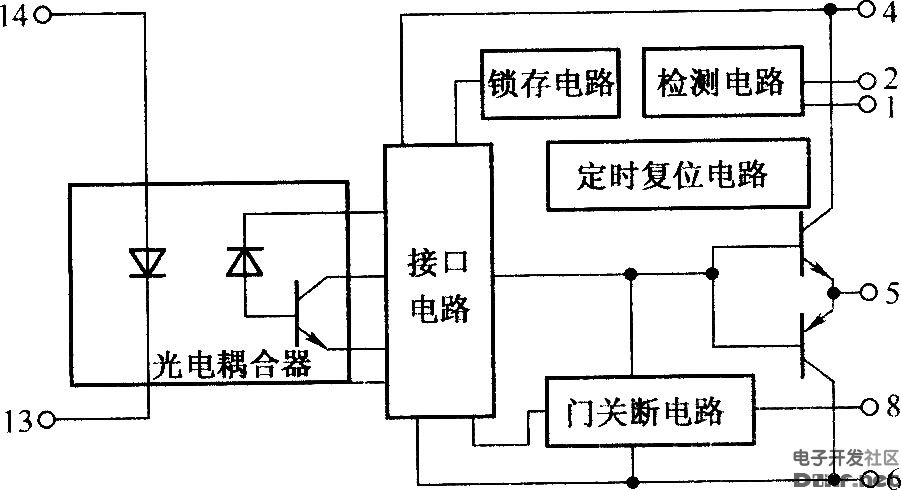 M57962AL的内部结构方框图