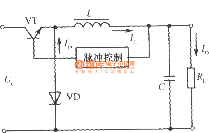 降压式斩波型开关稳压电源原理图