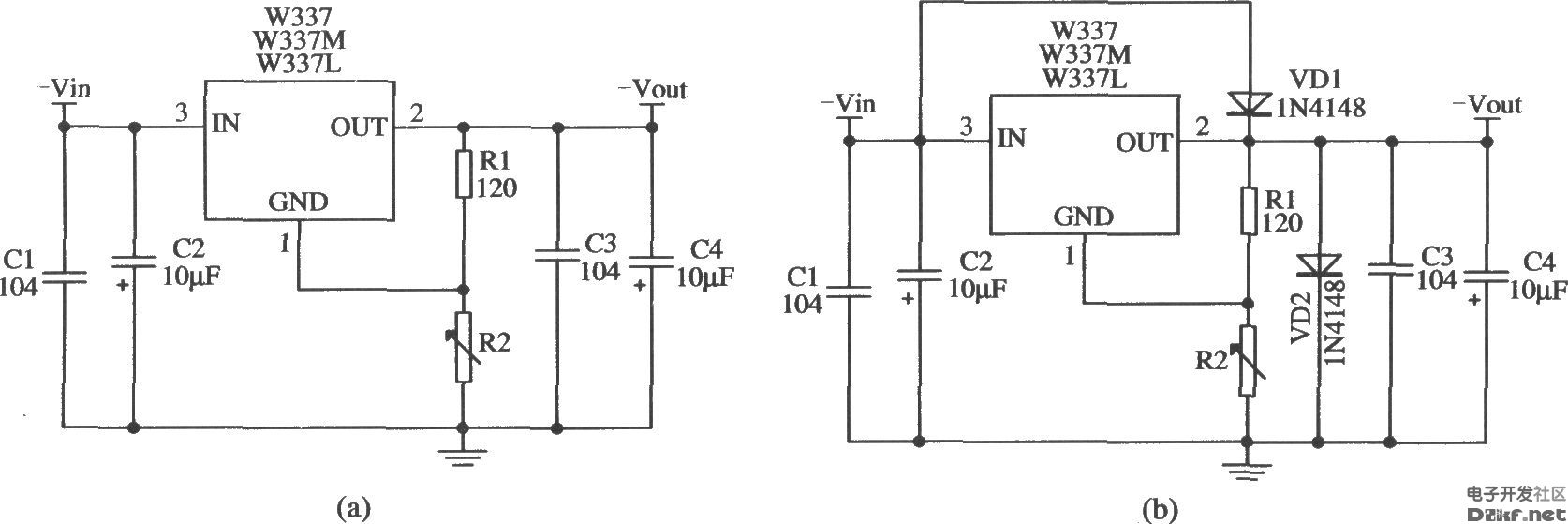三端可调负集成稳压器W337L\/W337M\/W337的