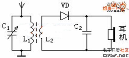 最简单的收音机的电路图