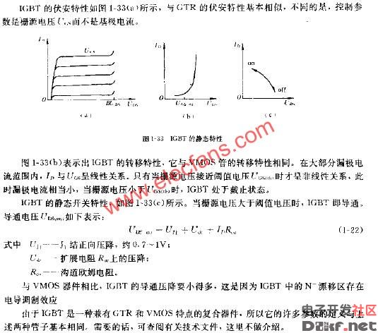igbt静态特性与参数及电路图