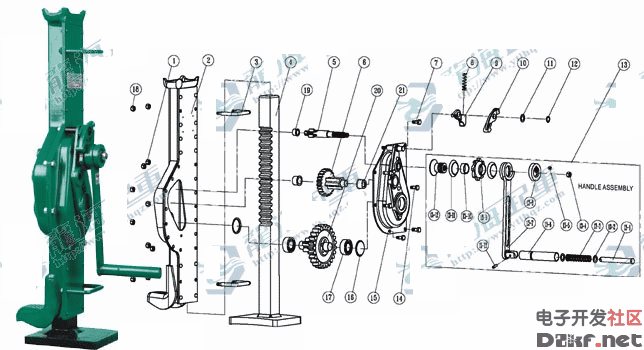 机械 千斤顶 原理图_电路图-华强电子网