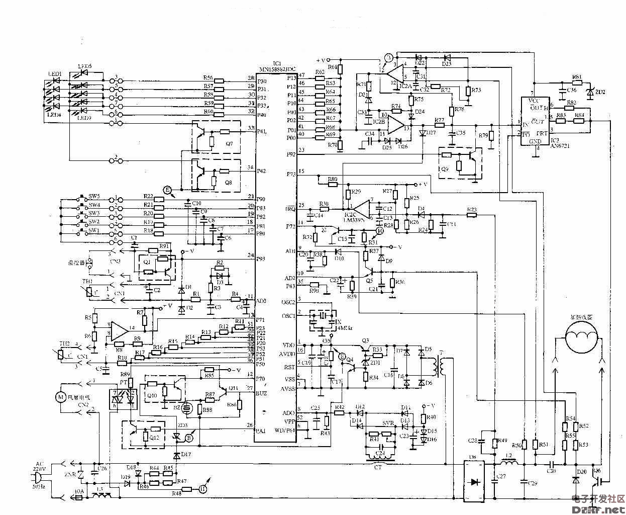 电磁大炒炉故障维修_电磁炉电源电路图讲解_电磁炒炉