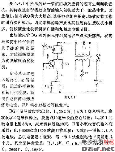 简易高频收音机电路图_电子设计应用_电子设