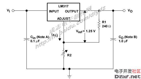 LM117\/LM317可调稳压集成电路介绍及其典型应用电路_电路图-华强电子网