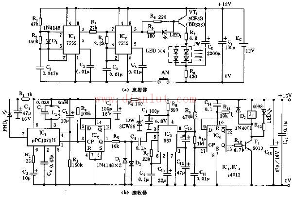 远距离红外线遥控器电路,解决方案