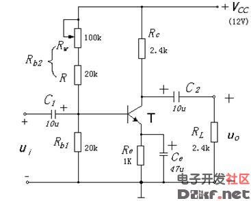 阻容耦合分压式电流负反馈Q点稳定电路图,解决