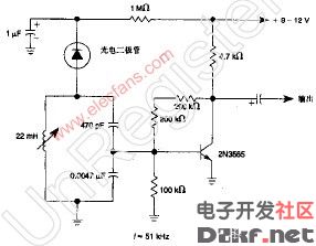 红外光电二极管选择性前置放大器