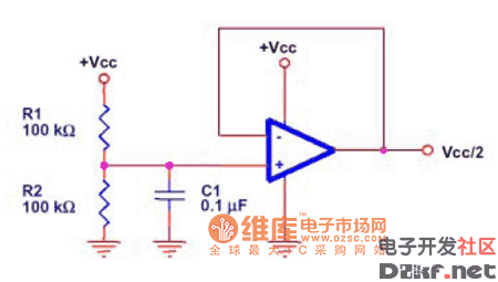 运算放大器虚地电路图