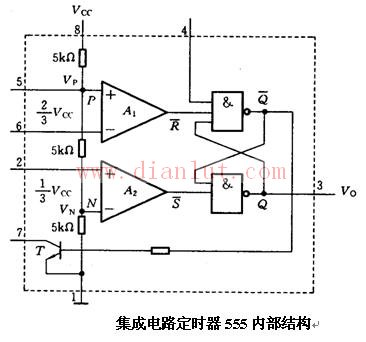 集成电路定时器555内部结构电路