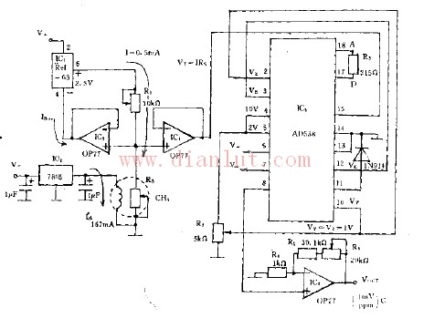 气敏传感器线性化电路