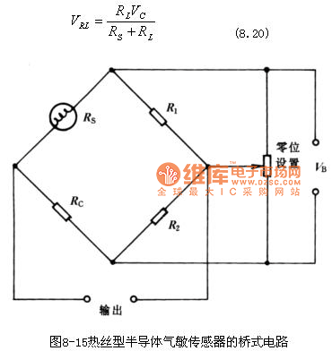 热线型半导体气敏传感器电路图