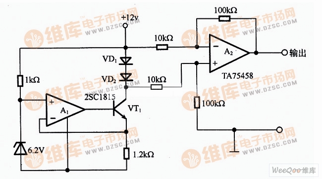 温度传感器应用电路图