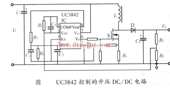 uc3842控制的升压dc-dc电路