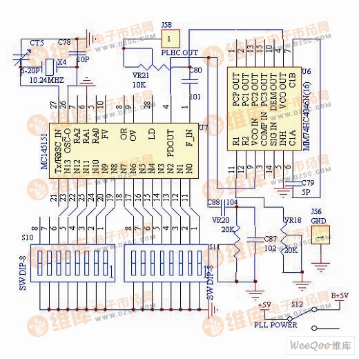 本振频率合成电路图