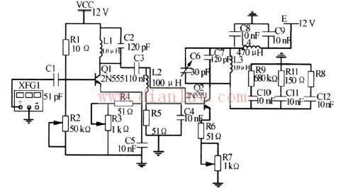 高频功率放大器电路原理图