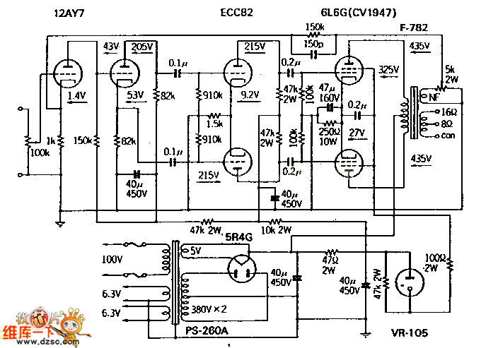 12ay7+ecc82+6l6·ͼ