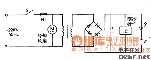 用半导体制冷器件制作小型冷藏箱时电路怎样连