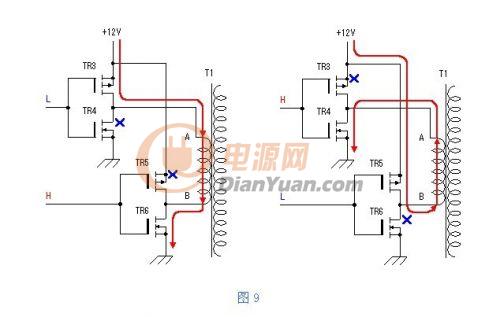 自制电源变压器的MOS场效应管逆变器,解决方