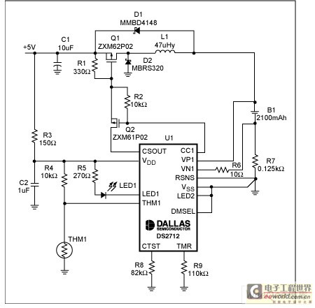 USB端口对NiMH电池智能充电的实现,解决方案