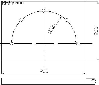 圆弧孔循环--加工中心编程实例,解决方案
