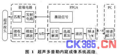 面向医学内窥诊断的数字超声多普勒成像系统,