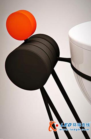 圆形磁力发电led台灯