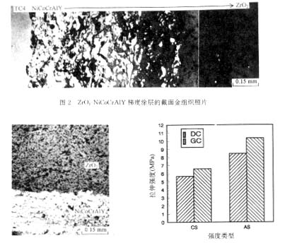 钛合金表面<em>等离子喷涂</em>zro sub 2 /sub -nicocraiy