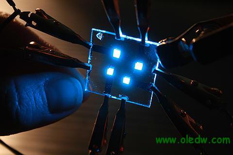 新材料提高oled蓝光效率25%