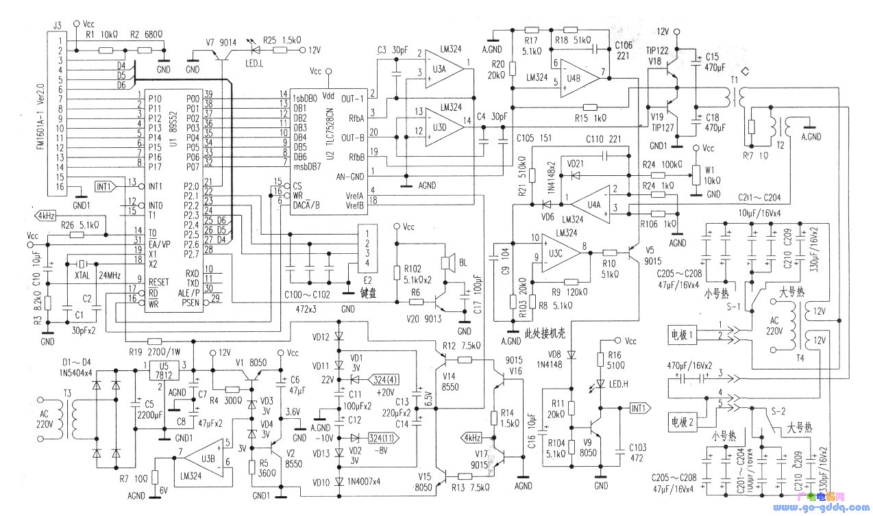 TL980-Ⅱ型电脑中频治疗仪电路原理分析