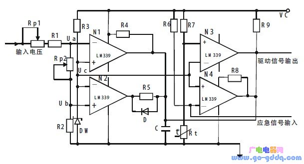 利用LM339电压比较器来完成开关电源的过、