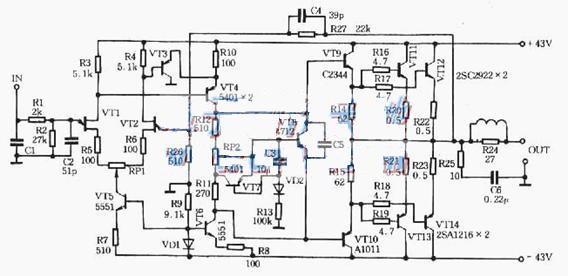 80W甲类功率放大器工作原理