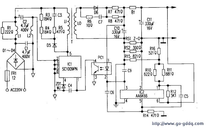 三星TAD437JBE充电器原理图