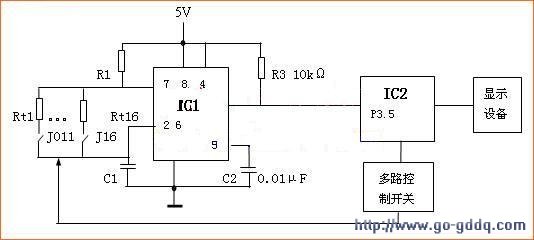 基于热敏电阻的多点温度测量系统