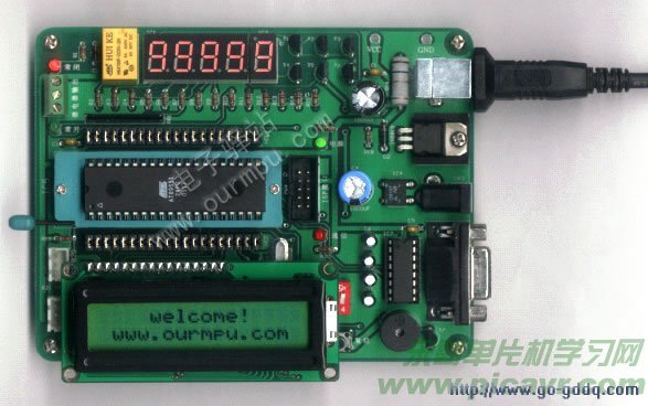 TC1602液晶模块与单片机接口字符显示试验