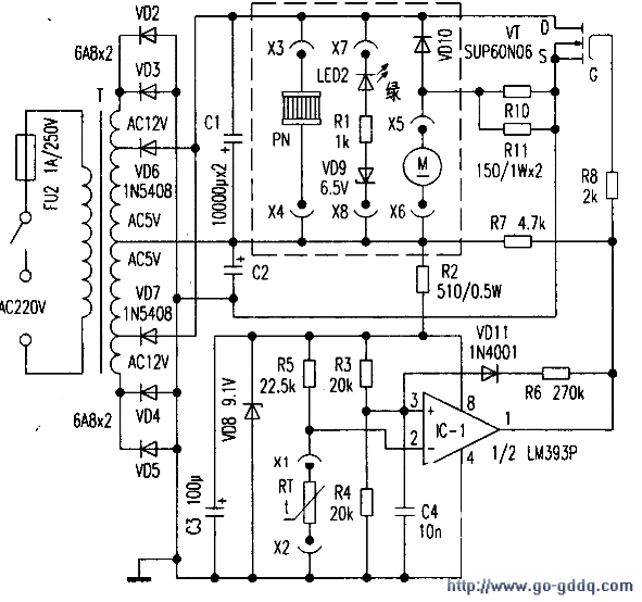 安吉尔JD-2lT\/26T冷热饮水机的制冷电路工作原