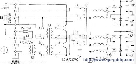 QSA-1600专业舞台功放电路分析