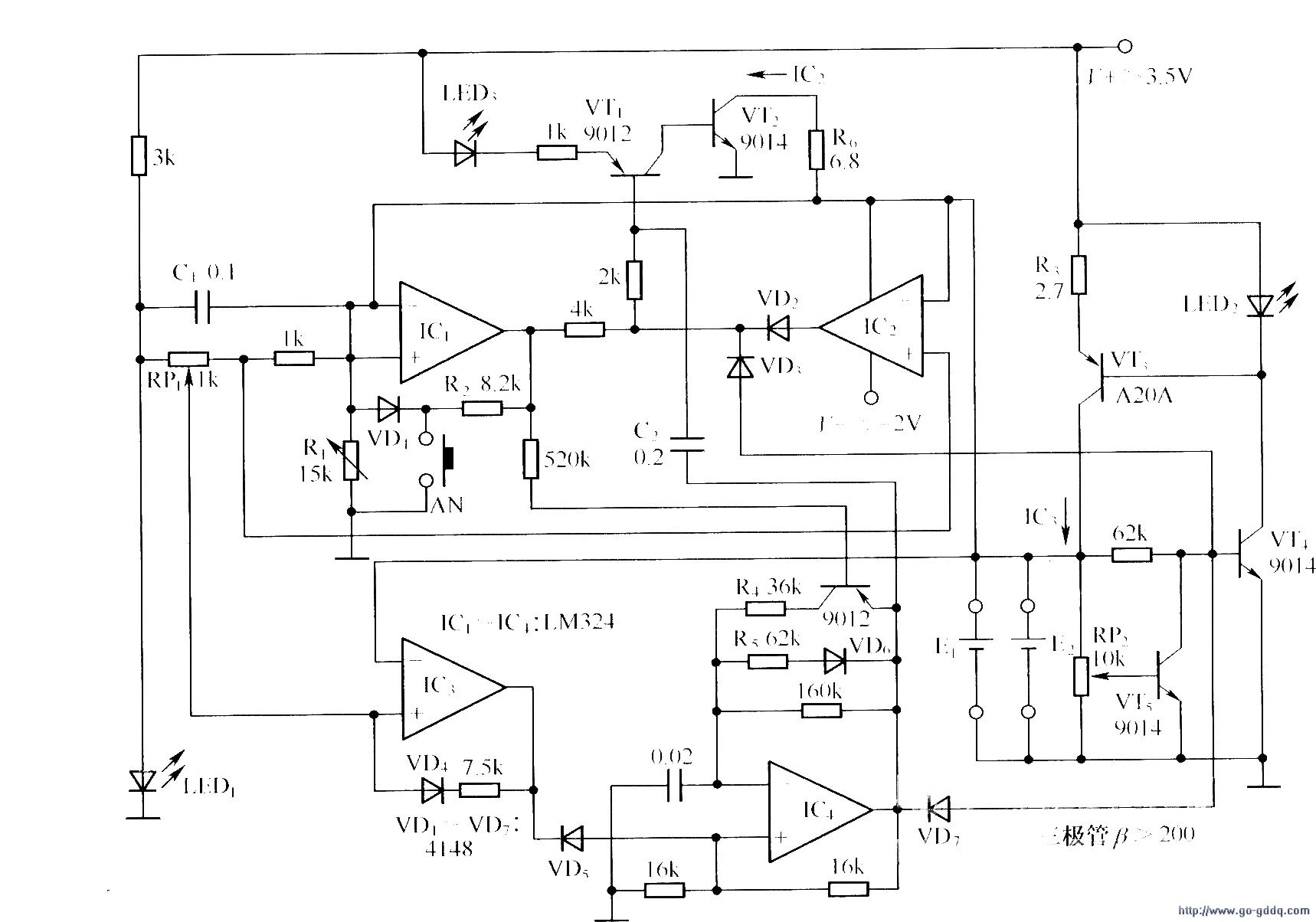 新型镉镍电池充电器电路原理图