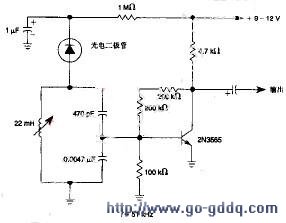 红外光电二极管选择性前置放大器电路
