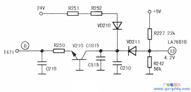 TCL王牌2513E型彩电,开机后AV及TV状态均黑屏