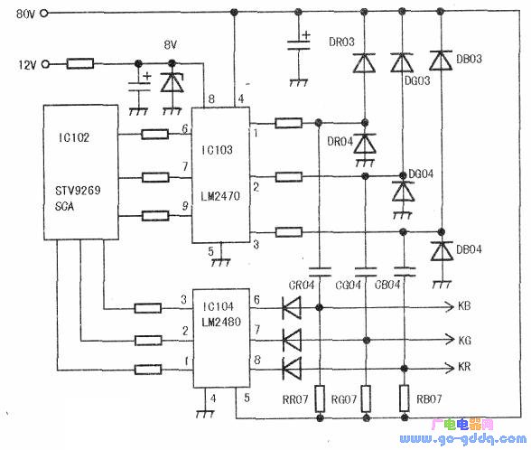 三星988mb型显示器开机电源灯亮