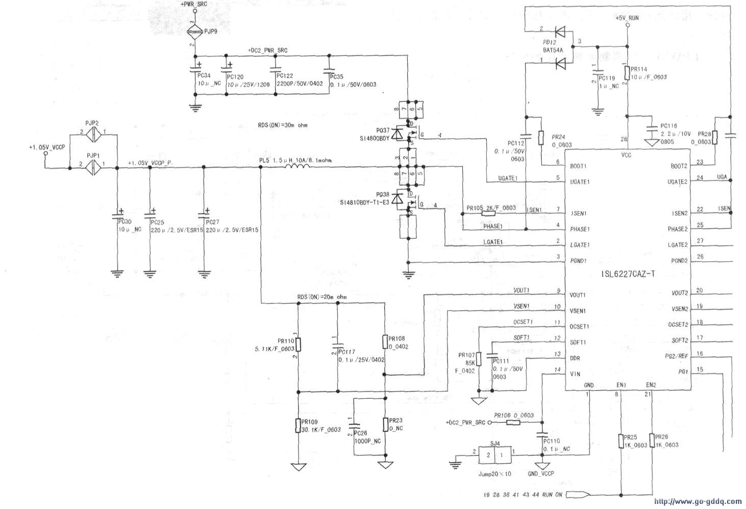 DELL 6400(广达FM1)笔记本主板不通电,屏幕不