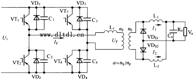 改进型移相全桥zvs主电路