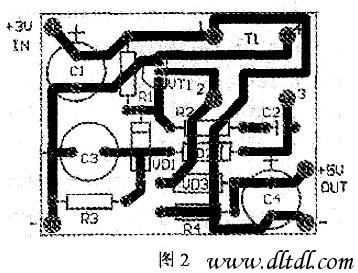 自制5号电池供电的手机应急充电器