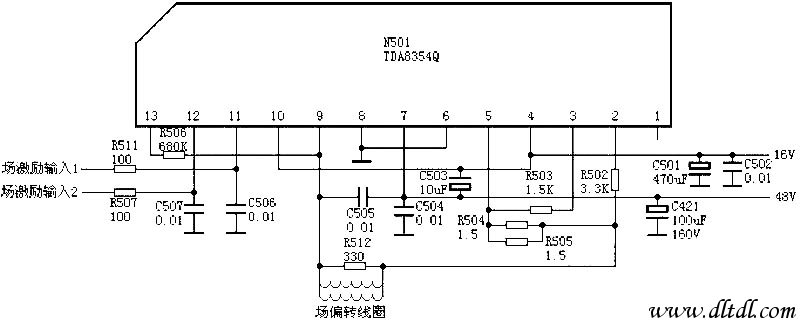 场输出电路:TDA8354Q