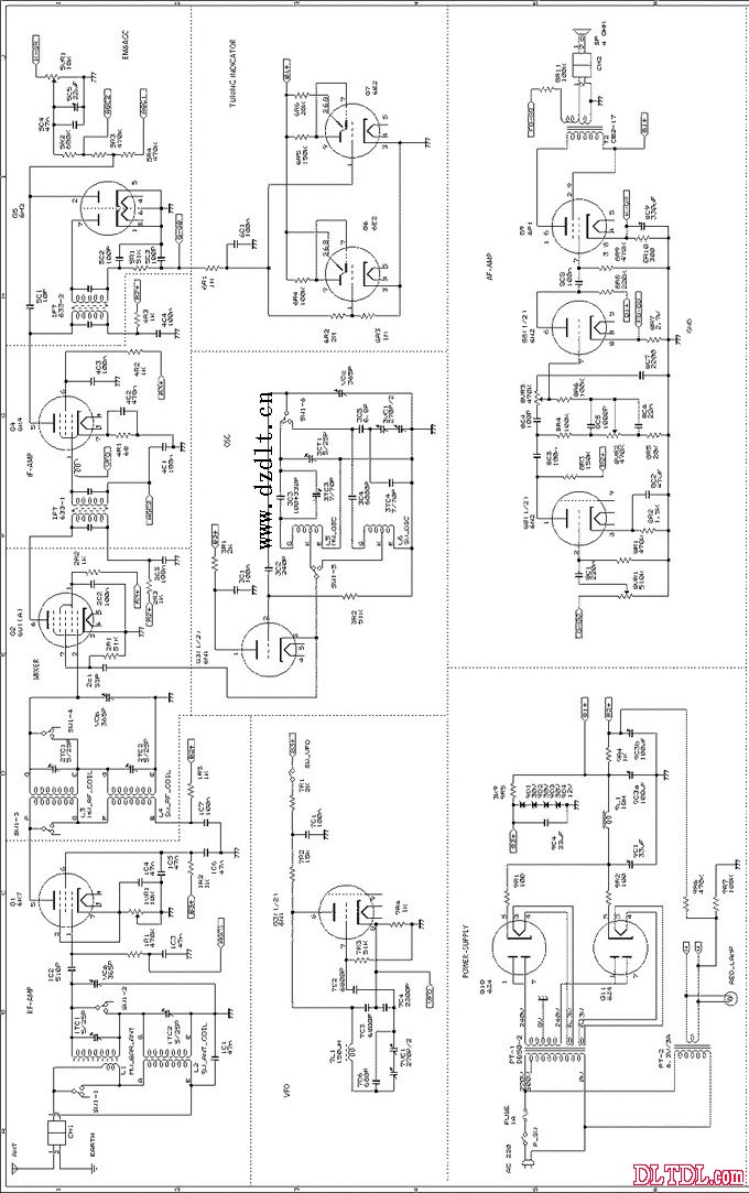 电子管调频收音机