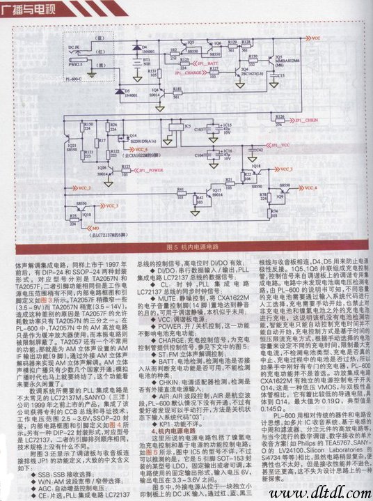 德生PL-600收音机的结构与电路分析