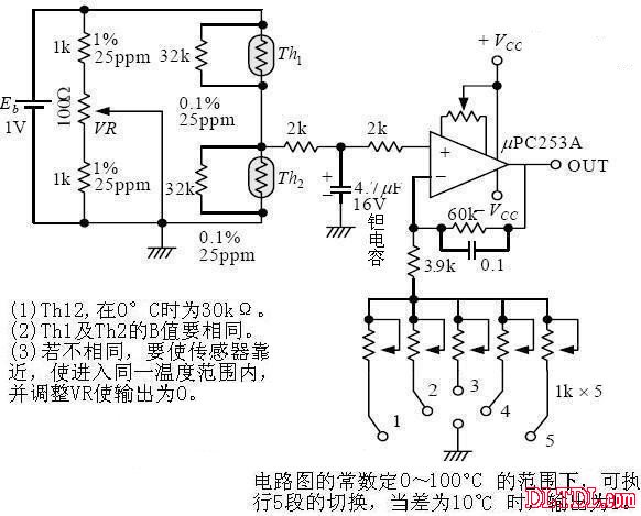 热敏电阻温度传感器设计与应用电路
